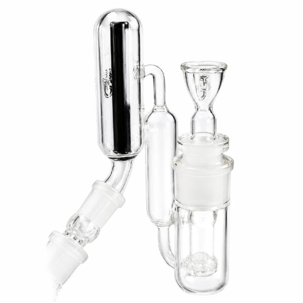 90 Grad Vorkühler „Satisfaction“ Rückseite – 18,8mm für Erlenmeyerkolben-Bongs