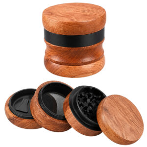 Akazienholz Grinder Ø50mm mit Aluminium-Innenleben