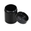 Wasserdichte Aluminium-Aufbewahrungsdose Schwarz Ø 34mm x 46mm mit Dichtungsring
