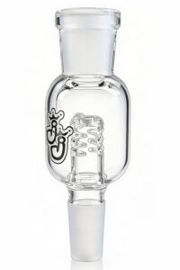 Aschefänger aus Glas mit 2x14,5mm Schliff für Kopf und Kupplung