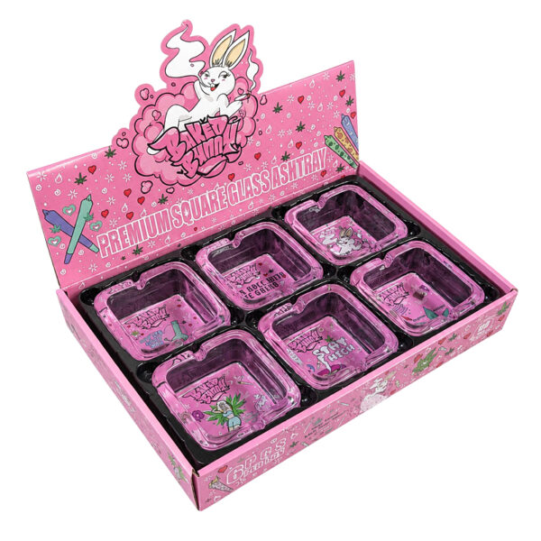 Baked Bunny Ladies Aschenbecher – 6er Display aus 10mm Glas