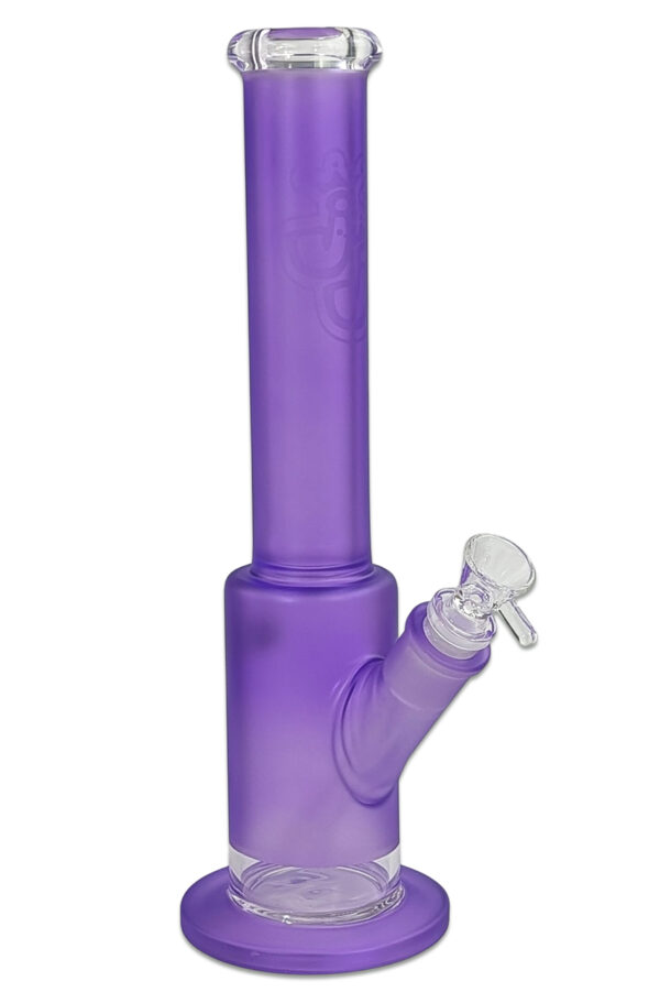 Bong "Bright Purple" - 38cm - 7mm 1 Bong Bright Purple – 38 cm Glasbong mit Wheelpercolator
