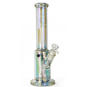 Bong Bright Purple Rainbow 38cm aus 7mm Borosilikatglas mit Wheelpercolator
