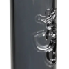 High5 Smoke Bong – Detailansicht Flampolish-Logo auf Glasbong