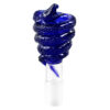 Bong Kopf Schlange 18,8mm blau