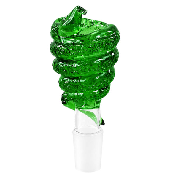 Bong Kopf Schlange 18,8mm grün