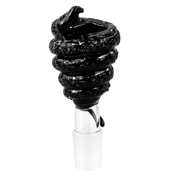 Bong Kopf Schlange 18,8mm schwarz