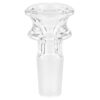 Klarer Bong Kopf klein mit 6mm Durchlass aus dickem Borosilikatglas
