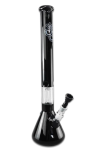 Bong Percolith Uranus 55 cm Schwarz Borosilikatglas mit Perkolator