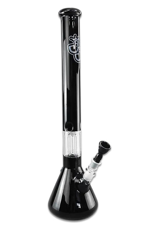 Bong Percolith Uranus 55 cm Schwarz Borosilikatglas mit Perkolator