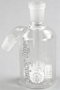 Bong Vorkühler Karvi 2x18,8mm aus Glas, 12,5cm, 4 Wheelpercolatoren, 4mm