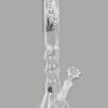 Bong White Tulip 45 cm aus 5 mm Borosilikatglas mit weißen Eiskerben – Bong kaufen bei Jelly Joker