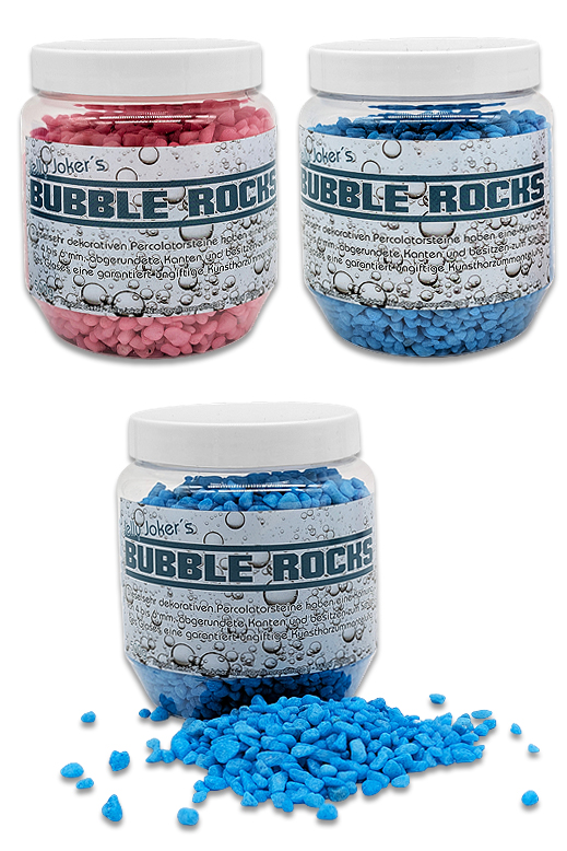Bubble Rocks Perkolatorsteine 500g – verschiedene Farben – 4–6mm Körnung