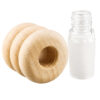 Buche Holzköpfchen Bong 14,5mm zerlegbar mit Borosilikatglas-Schliff