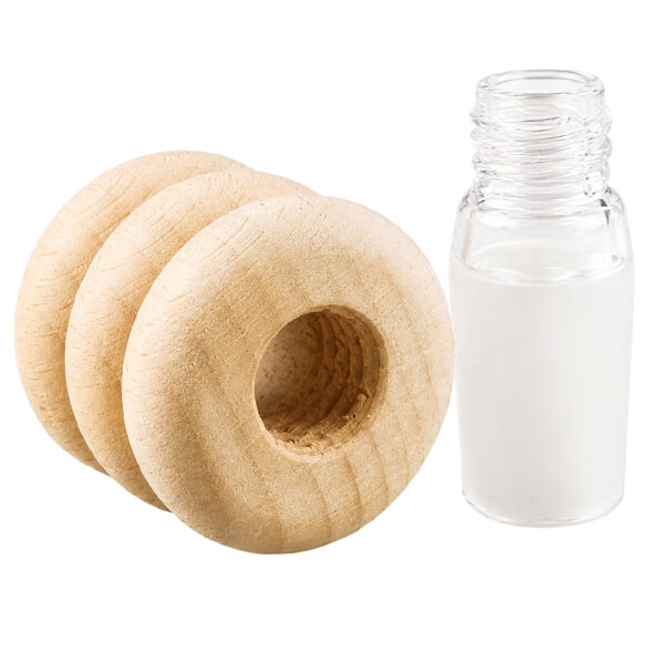 Buche Holzköpfchen Bong 14,5mm zerlegbar mit Borosilikatglas-Schliff