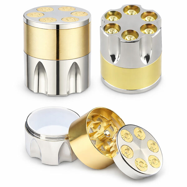 Bullet Grinder 3 teilig 42mm mit Pollinatorsieb und Magnetdeckel