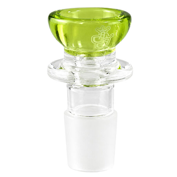 Buntes Köpfchen Light Green 18,8mm aus Borosilikatglas