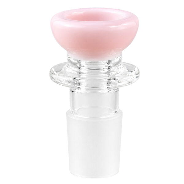 Buntes Köpfchen Milky Pink 18,8mm aus Borosilikatglas