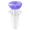 Buntes Köpfchen Milky Purple 18,8mm aus Borosilikatglas