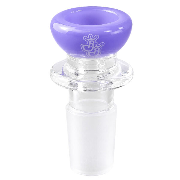 Buntes Köpfchen Milky Purple 18,8mm aus Borosilikatglas