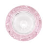 Diamant Kopf Bong pink von oben aus Borosilikatglas
