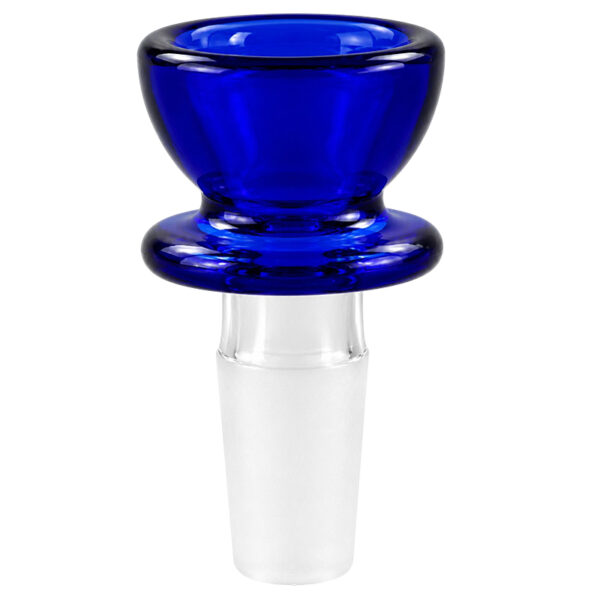 Dickwandiger Bongkopf mit kleinem Durchlass in Blau