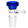 Farbiges dickwandiges Köpfchen blau 18,8mm aus Borosilikatglas
