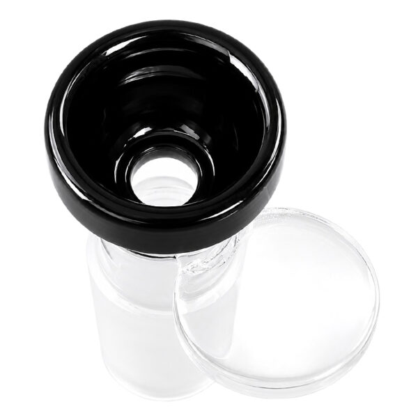 Farbiges dickwandiges Köpfchen 18,8mm aus Borosilikatglas von oben