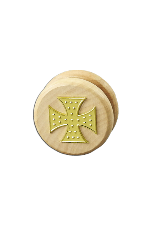 Holzgrinder mit Zink-Innenleben Ø 55mm [GRN16006-Kreuz]