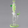 Gel Bong Moss Seitenansicht mit grünem Gel-Design und Glasbong-Aufbau