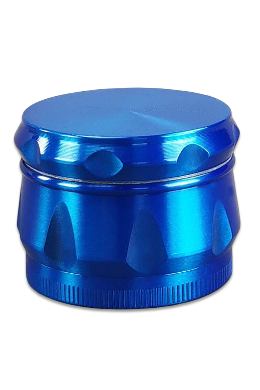 Zink Grinder GRZ19107 blau 1 Blauer Ø36 mm Zink Grinder, 4-teilig mit Diamantzähnen und Pollensieb