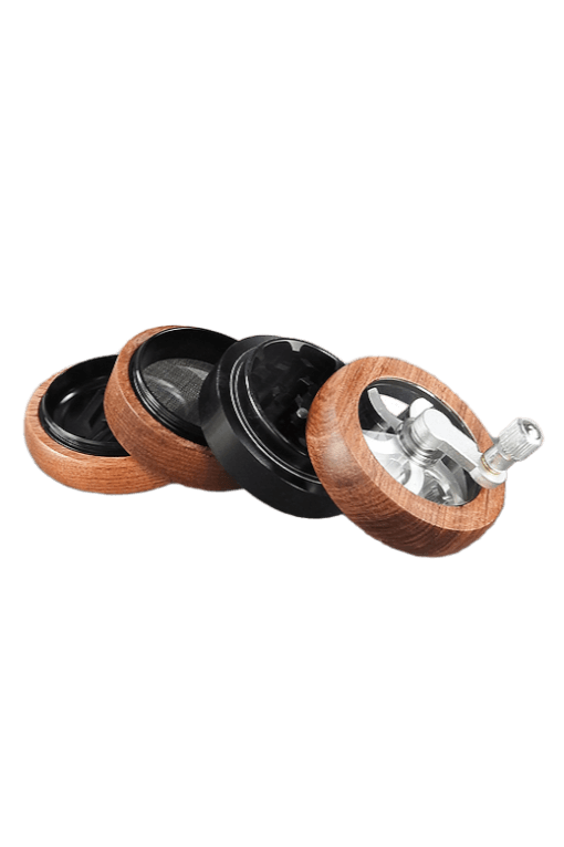 Premium Holzkurbelgrinder mit Aluminium-Innenleben Ø 50mm - versch. Farben  [GRN21044] – Bild 2