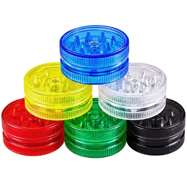 Kleiner Grinder aus Plastik Ø30mm mit Magnetverschluss in verschiedenen Farben