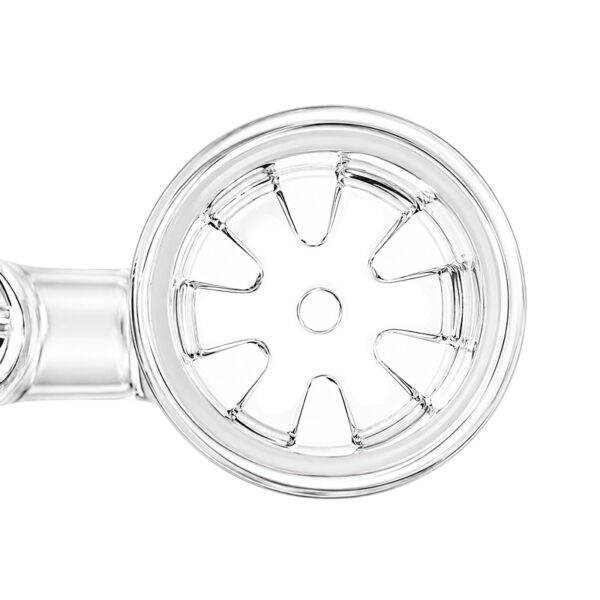 Köpfchen sieblos 18,8mm von oben aus Borosilikatglas