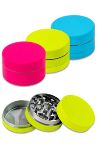 Ø40 mm Neon-Grinder aus Zink, 3-teilig, verschiedene Farben