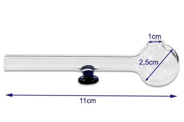 Ölpfeife 11 cm aus Glas – Maße und Details