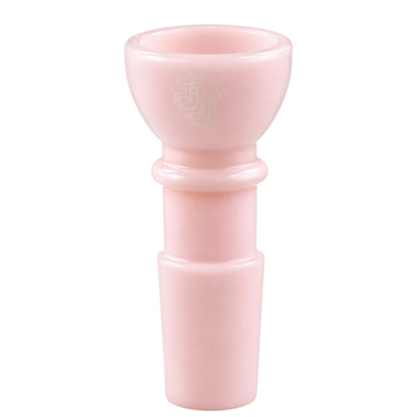 Pastellfarbener Bongkopf Milky Pink 18,8mm mit 7mm Durchlass