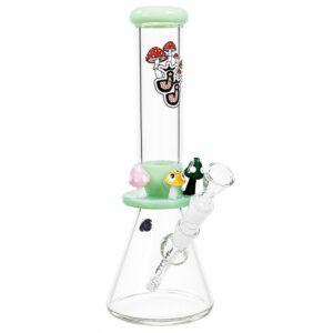 Pilz Bong Mushroom5000 35cm 5mm Borosilikatglas mit Glas Pilzen
