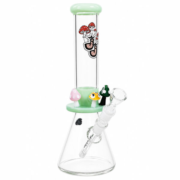 Pilz Bong Mushroom5000 35cm 5mm Borosilikatglas mit Glas Pilzen