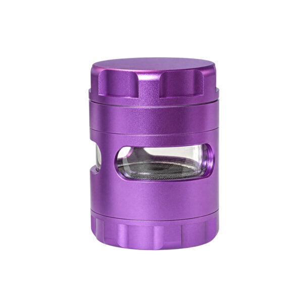 Premium Grinder Ø50mm Lila – 5-teilig mit Sichtfenster