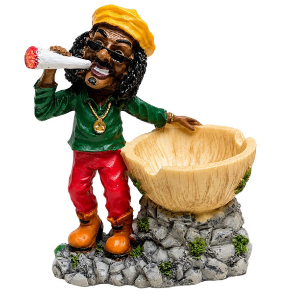 Rasta Aschenbecher „Joint“ – Handbemalt aus Polyresin – 10×13cm 1 Rasta Aschenbecher Joint aus Polyresin – handbemalt – 10×13cm