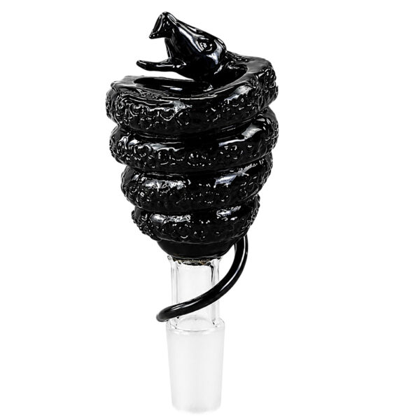 Schlangen Kopf Bong 14,5mm schwarz