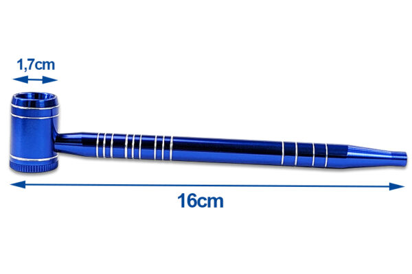 Purpfeife Aluminium 16 cm – Maße und Aufbau
