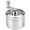 Silberner Kurbelgrinder aus Aluminium Ø50mm
