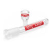 Supreme Chillum und Köpfchen aus Glas mit rotem Print