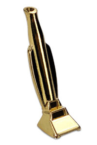 Ziehröhrchen im Staubsauger-Design in Gold, 6 cm