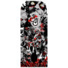 Zombie Bong – Nahaufnahme des schwarz-grau-roten Zombie-Motivs