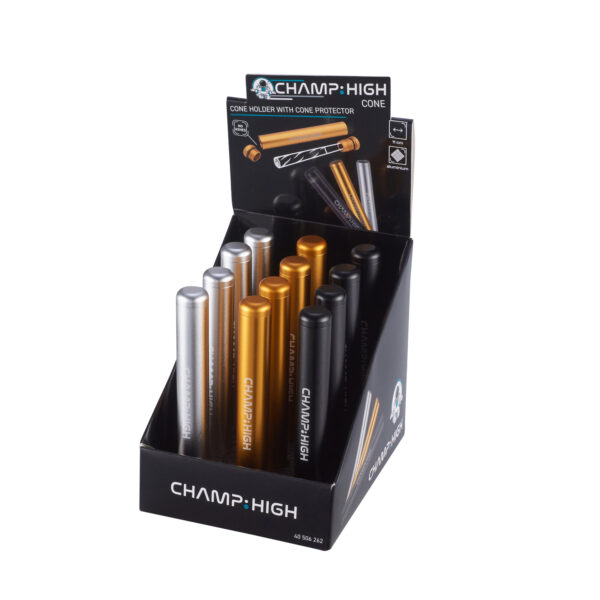 Aluminium Cone Holder im Display mit 12 Stück von Champ High
