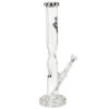 Black Pearl Bong 45cm mit 7mm Borosilikatglas und 20mm Panzerfuß seitlich