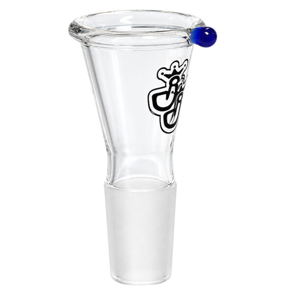Bongkopf 18,8mm mit großer Öffnung und blauem Wegrollschutz